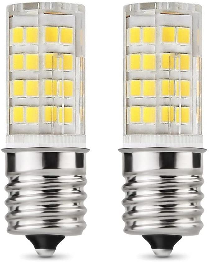 Pack of 2 4W Daylight White 6000K, ziyidianzhi Ceramic E17 LED Bulb for Microwave Oven Appliance 40W Halogen Bulb Equivalent Pack of 2 4W Daylight White 6000K, ziyidianzhi Ceramic E17 LED Bulb for Microwave Oven Appliance 40W Halogen Bulb Equivalent