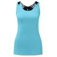 thumbnail image 4 of Babysbule Clearance Womens Summer Top Women's Hollow Out Lace Tank Tops Print Sleeveless O Neck Tunic Shirts Blouse, 4 of 6