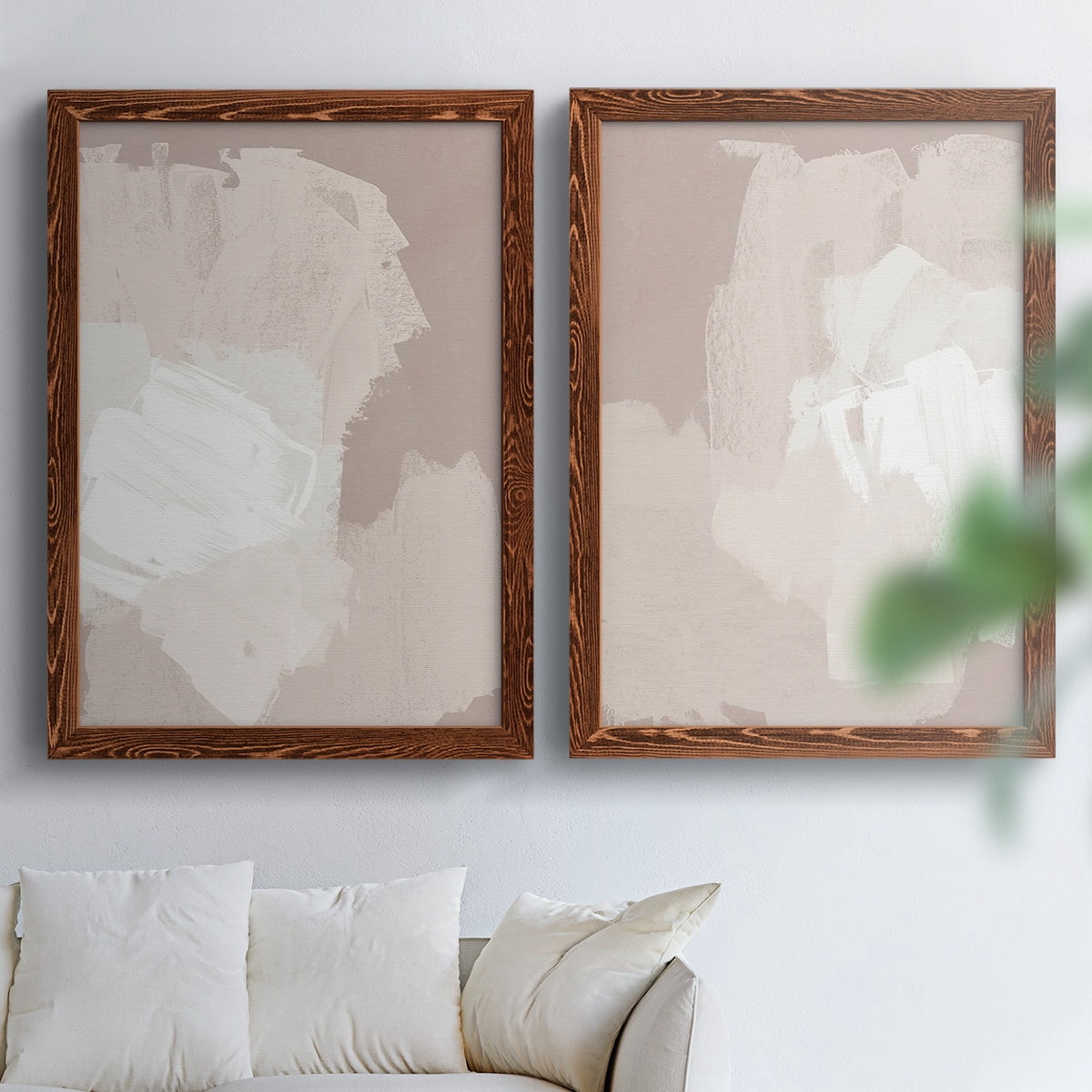 Cloud Slate I - Premium Framed Canvas 2 Piece Set - Ready to Hang