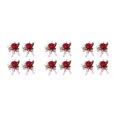 thumbnail image 1 of Sonducket Sueño de novias Ramo de flores artificiales con un toque de elegancia de flores artificiales Boda fácil de usar Vino rojo pecho flo Type1 NO1, 1 of 6