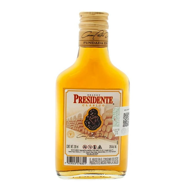 Paquete de 3 Presidente Brandy Clasico 200 ml