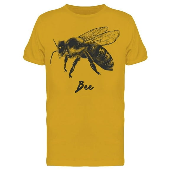 Big Bee Flying T-Shirt Men -Image by Shutterstock, Male Small