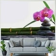 thumbnail image 4 of Orinice Flower Bamboo Rocks Tapestry Wall Hanging Unique Style Graphic Art Home Decor for Living Room Bedroom Farmhouse 40x60inch, 4 of 6