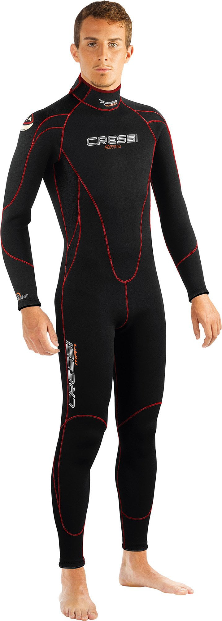 Premium Neoprene Siamese Back Zip Thermal Swimsuit One Piece Thicken Deep Dive Full Body Diving Suit Diving Snorkeling 5mm Wetsuits Women