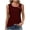 Wine-02, variant on HADST Tank Tops for Women Elegant Dressy Eyelet Camisole Square Neck Button Tunic Shirts Sleeveless for Going Out