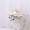 thumbnail image 1 of Sombrero para perro o gato, ajustable, de punto, para verano, moderno, para perro, 1 of 7