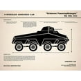 thumbnail image 2 of Rogan, Mark 32x25 Gold Ornate Wood Framed with Double Matting Museum Art Print Titled - 8 Wheeled Armored Car, 2 of 4