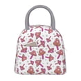 thumbnail image 1 of Balery Purple Mushroom Bolsa de Almuerzo para Mujeres, Caja de Almuerzo, Bolsa de Almuerzo Pequeña Impermeable, Tote de Almuerzo Reutilizable con Gran Capacidad, 1 of 6