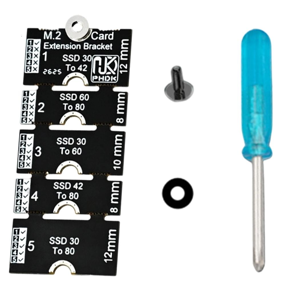 Lerpwige M.2 NVMes SSD Layout Adjustment Brackets for Internal PC Repairs