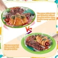 thumbnail image 3 of NOGIS Set of 12 Reusable Paper Plate Holders 10.4" in Assorted Vibrant Colors - Fits 9" Paper Plates - Sturdy and Firm, Great for Parties, Camping, BBQ, Picnic (Assorted Colors), 3 of 7