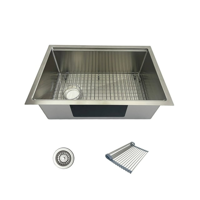 Stainless Steel undermount Kitchen Sink workstation - 23 inch single bowl with accessories