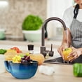 thumbnail image 4 of 2026 Self Spinning Berry Washing Bowl with Drain Holes, 3D Printed 360 Degree Cleaning Fruit Swirl Colander Center Cone, Automatic Quick Kitchen Rinse Washer for Berries Vegetables Serving, 4 of 5