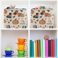thumbnail image 6 of Yayeee Canvas Storage Basket with Handles for Shelves Fabric Bins Closet Organizer, Beige Fall Leaves, 6 of 8