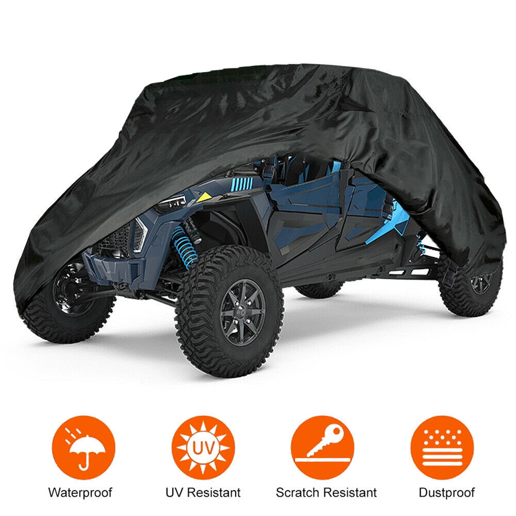 Labwork UTV Cover 4 Seater Heavy Double Row Seat Utility Vehicle Cover Replacement for Polaris RZR XP 4 Turbo S