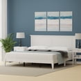 thumbnail image 2 of Cottage Style Solid Wood Platform Bed in King - Gloss White, 2 of 9