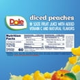thumbnail image 4 of Dole Fruit Bowls Diced Peaches in 100% Fruit Juice, 4 oz Cups (4 Pack), 4 of 10