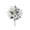⭐ White#730, variant on Artificial Mixed Flower Bouquet with Silk Roses and Hydrangeas, 13-Inch Faux Floral Arrangement for Home Table Decor, Vases and Wedding Centerpieces