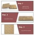 thumbnail image 4 of Gymax 20PCS Acacia Wood Deck 12'' x 12'' Tiles Interlocking Patio Pavers Check Pattern, 4 of 10