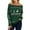 2-Green White, variant on Asklazy Women's Long Sleeve Crew Neck Knitted Pullover Sweater,Khaki,S