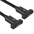 thumbnail image 1 of 1m USB 4.0 Type-C Female to Female Extension Cable 240W 8K 40Gbps Data Transfer with Panel Mount, 1 of 5