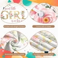 thumbnail image 4 of Pink Floral Girl Baby Shower Banner Gold Glitter Sweet Little Girl Display Green Leaves Floral Decor Floral Backdrop for Baby Shower Party Girl Welcome Celebration Newborn Girl Party, 4 of 9