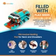 thumbnail image 5 of SunnyBay Microwave Heating Pad, Microwavable Moist Heated Neck and Shoulder Wrap, Weighted Bean Bag Warmer, Heat or Cold Pack or Warm Compress for Pain Relief Therapy, 26x5 Inches (Canyon Turquoise), 5 of 6