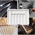 thumbnail image 2 of HBFAGFB Expansion Storage Box Portable Telescopic Tray Suitable for Pantry Cabinet Kitchen White, 2 of 3