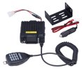 thumbnail image 2 of Mini Radio Móvil para Coche Quad Band 200 Canales VHF 136‑174MHz 220‑270MHz Retroiluminación con Micrófono de Mano, 2 of 11
