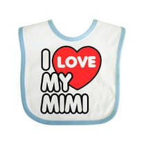 Inktastic I Love My Mimi Boys or Girls Baby Bib