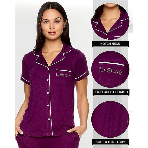 Heytea Womens Pajama Sets Notch Collar Pajama Top And Pajama Pants Pj Set Pajamas For Women Logo