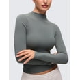 thumbnail image 5 of CRZ YOGA Softembrace Long Sleeve Shirts for Women Casual Going Out Comfort Tops Soft Fitted Layer Tees, 5 of 5