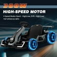 thumbnail image 3 of Kerry Yoo K61 Go Kart, 24V Kids Electric Drift Kart, Crazy Cart Ride on Toys for Kids Teen 6+ , 3-position Adjustable Seat, 300W Motors, EVA Tires, 8.5 MPH-Gray, 3 of 7