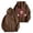 Brown, variant on Ladies' Comfortable Fashionable Autumn Hoodie Sweatshirt for Women with Turtle Letter Print Pullover Long Sleeve Casual Top Gray S