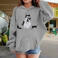 thumbnail image 2 of KAUOD Teen Girls Pullover Hoodies Ghost Graphic Oversized Cotton Hoodie Sweatshirts Youth Long Sleeve Fleece Tops Clothes, 2 of 8
