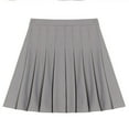 thumbnail image 5 of Pleated Skirt Women New Style High Waist A-Line Short Skirt Dark Bule M YIWEI, 5 of 11