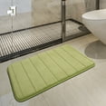thumbnail image 2 of Unique Bargains 2Pcs Soft Memory Foam Bath Mat 17" x 24" Non Skid Yellow Green, 2 of 8