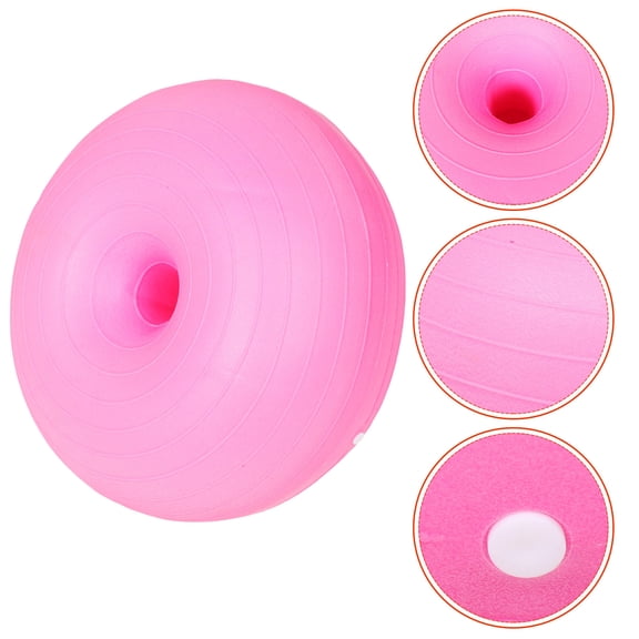 HINTRMENT Inflatable Workout Ball Pink For Core Training And Stability Enhancement 1Pack