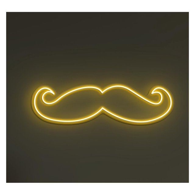 Letrero De Neón LED Con Bigote Para Barbería, Decoración Salón Para Niños, Sala Juegos, Dormitorio, Bar, Estar, Fiesta Cumpleaños 40cm