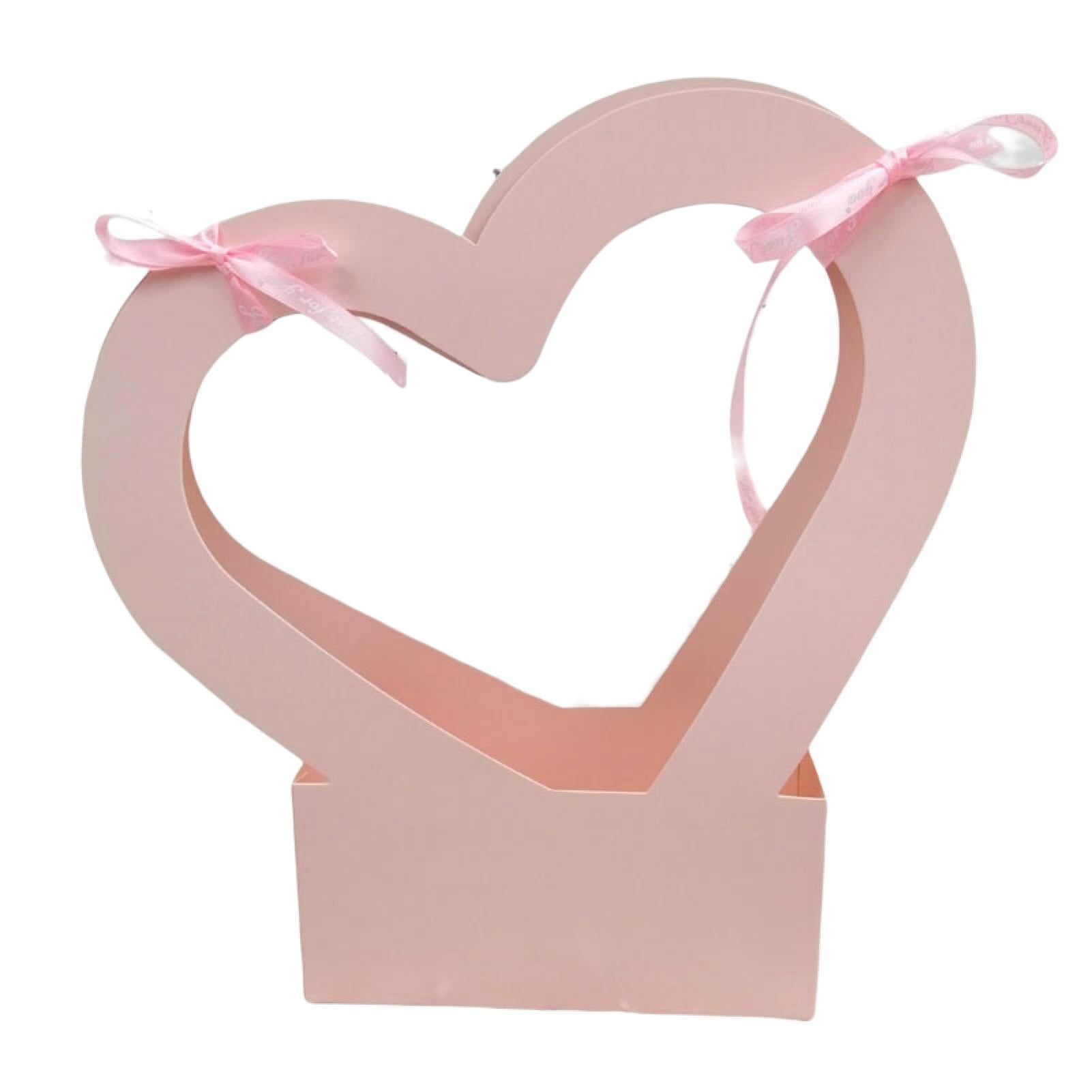 Love Flower Basket Heart-Shaped Hollow Arrangement Box Gift Packaging Boxes  Packing Paper Sweet Wedding Decorative Boxes