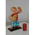 thumbnail image 4 of Nifao Iconic Red Popeye smaller Resin Statue – Home Decor Sculpture, 11"L x 6"W x 17"H, 4 of 11