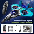 thumbnail image 2 of Four-rotor Drone RC Aircraft fighter aircraft model glider foam drone children primary school boy toy plane zhangyuxiang LED, 2 of 2