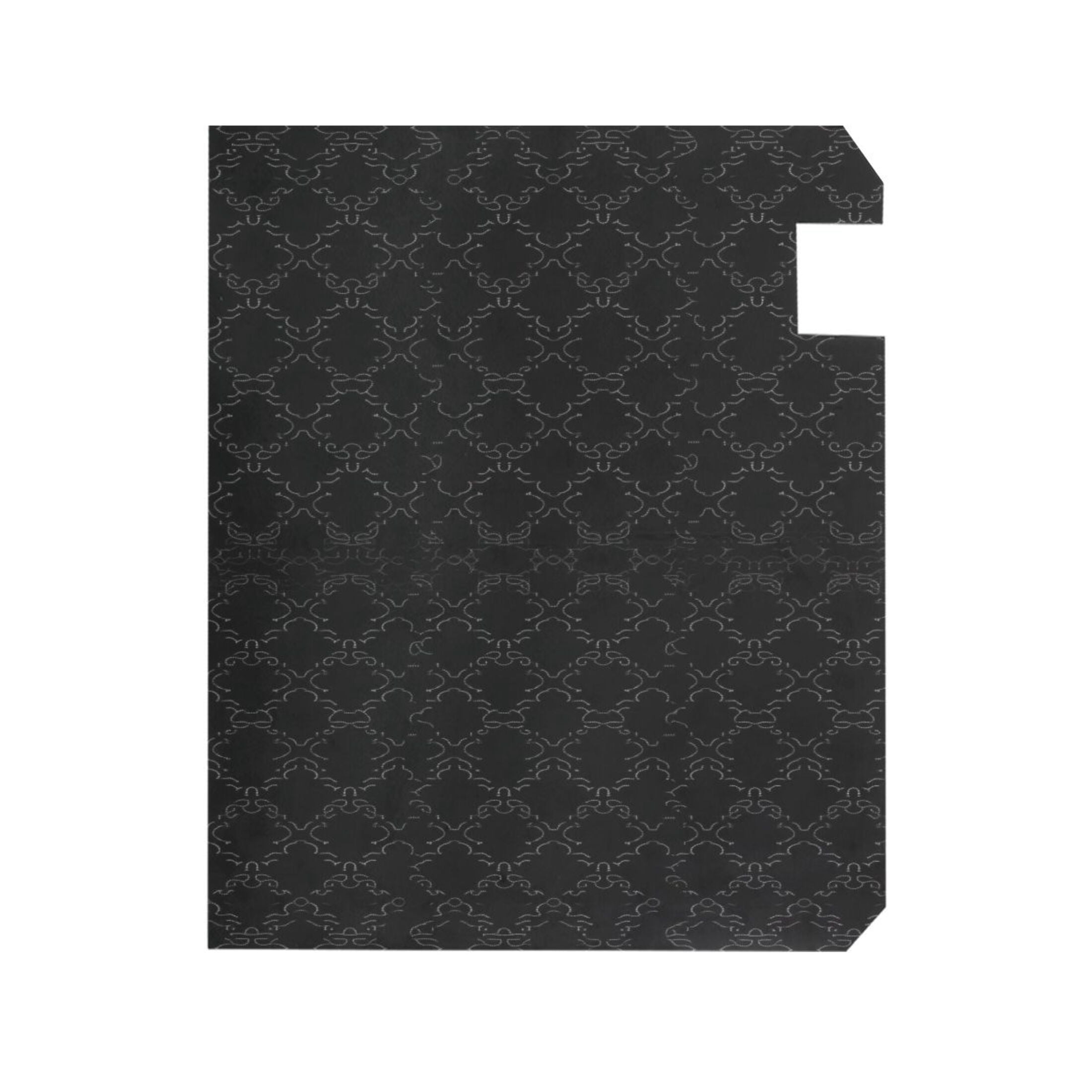 Black Decorative Pattern Magnetic PVC Mailbox Cover, 25.4" x 20.7" Large, Waterproof UV Resistant