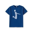 thumbnail image 5 of Kid Boy's Summer Tops Basketball Player Print Comfy Regular Fit Casual T-shirts With Short Sleeve Size 7-15, 5 of 9