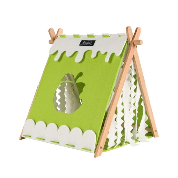 Casita para cobayas, nido para hámsteres, tienda para conejos, casita de juegos, accesorios para jaulas con cortinas, cómodo escondite para chinchilla