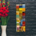 thumbnail image 4 of Epic Art 'Color Panels with Water and Waves' by Michelle Calkins, Acrylic Glass Wall Art, 12"x36", 4 of 8