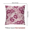 thumbnail image 4 of BANET  Maroon Throw Pillow Cover Set of 2, Spring Garden Pattern with English Rose Blooms Romantic Abstract, Decorative Square Covers for Couch Bed &amp; Sofa,Maroon Pale Pink White 20x20in, 4 of 7