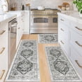 thumbnail image 6 of Kitchen Rug and Mat, Yamaziot Boho Kitchen Rug Set of 3, Non Slip Washable Farmhouse Floor Mat Hallway Runner, Laundry Room Carpet, 6 of 6