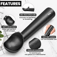 thumbnail image 3 of 5 Pack De Cuchara Para Helado Acero Inoxidable Antiadherente Belug, Negro, 3 of 5