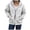A01-Grey, variant on Godom Women's Drawstring Zip Up Cute Hoodies Fall Jacket Oversized Casual Solid Color Sweatshirts with Pocket