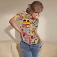 thumbnail image 3 of Fotbe Cars Body de Mujer con Cuello Redondo y Mangas Cortas, Sin Mangas Ajustado, Suave, Cómodo y Básico-Large, 3 of 7
